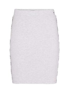 Jupe Tommy Jeans Piping Bodycon Gris Femme