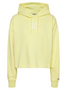 Sweat Tommy Jeans Rlx Essential Jaune Femme