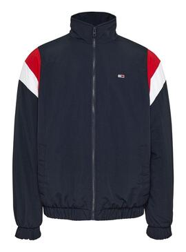 Veste Tommy Jeans Colorblock Bleu Marine pour Homme