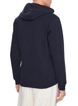Sweat Tommy Jeans Signature Zip Bleu Marine Homme