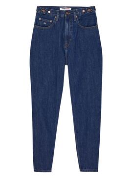 Pantalon Jeans Tommy Jeans Mom Bleu pour Femme