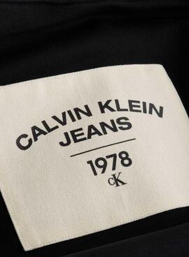 Sweat Calvin Klein Relaxed Noire pour Femme