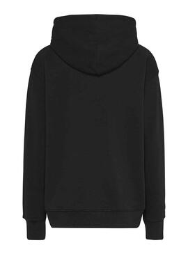 Sweat Tommy Jeans Essential Logo 1 Noire Femme