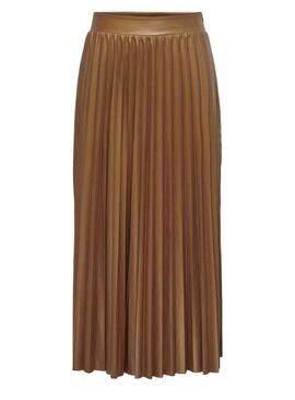 Jupe Only Anina Brun Plisada pour Femme