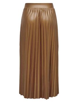 Jupe Only Anina Brun Plisada pour Femme