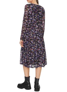 Robe Vila Vivolettis Mesi Noire pour Femme