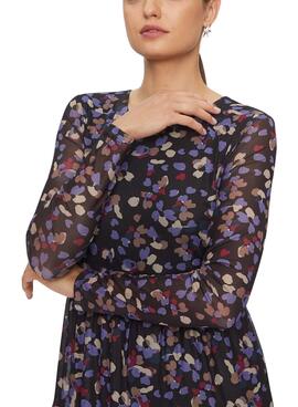 Robe Vila Vivolettis Mesi Noire pour Femme