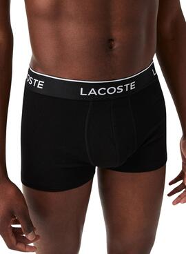 Pack 3 Boxer Lacoste Casual Noire Homme