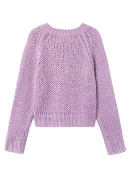 Pull Name It Quantité Boxy Lavande pour Fille