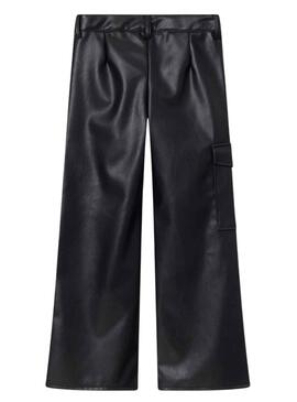 Pantalon Name It Salli Wide Cargo Noire pour Fille