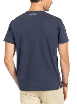 T-Shirt El Pulpo Naranjito RFEF Bleu Marine Homme