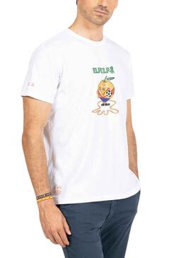 T-Shirt El Pulpo Naranjito RFEF Blanc Homme