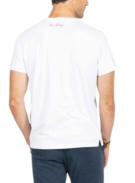 T-Shirt El Pulpo Inscription RFEF Blanc Homme