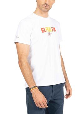 T-Shirt El Pulpo Inscription RFEF Blanc Homme