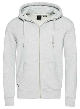 Sweat Superdry Glaciar Gris pour Homme