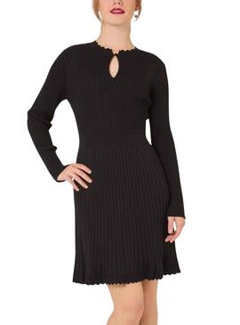 Robe Naf Naf Décolleté Noire pour Femme