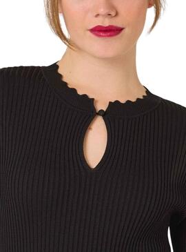 Robe Naf Naf Décolleté Noire pour Femme