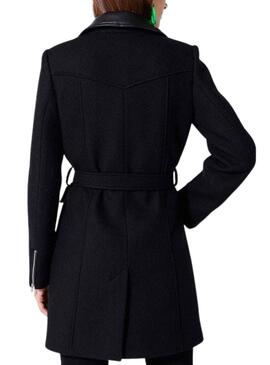 Abri Naf Naf Maxi Noire pour Femme