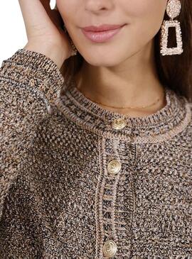 Veste Naf Naf Luminosité Camel pour Femme