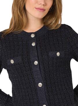 Veste Naf Naf Luminosité Bleu Marine pour Femme