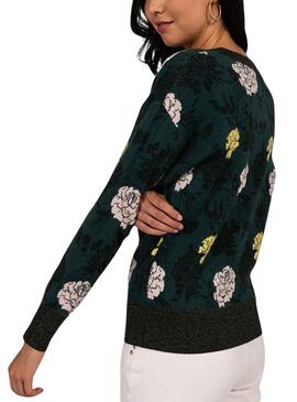 Pull Naf Naf Galla Vert pour Femme