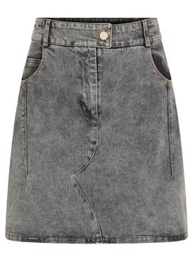 Jupe Naf Naf Denim Gris pour Femme