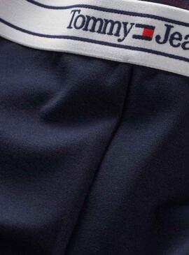 Leggings Tommy Jeans Logo Fusée Bleu Marine pour Femme