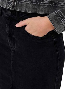 Jupe ONLY Bianca Midi Noir pour Femme