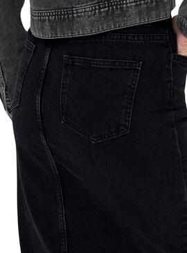 Jupe ONLY Bianca Midi Noir pour Femme