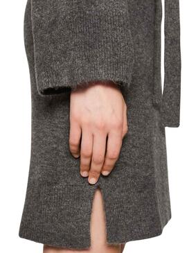 Robe Vila Vivimalina Rollneck Gris pour Femme