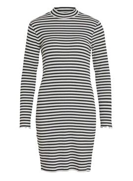 Robe Vila Vithessa High Cou Noire pour Femme