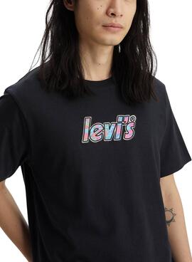 T-Shirt Levis Relaxed Fit Noire pour Homme