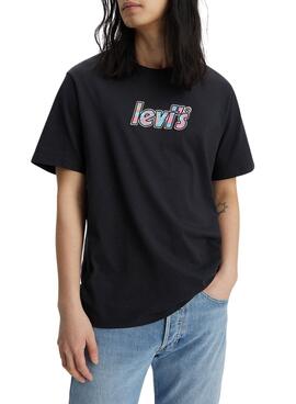 T-Shirt Levis Relaxed Fit Noire pour Homme
