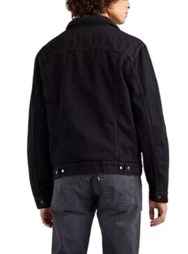Veste Denim Levis Sheep Noire Homme