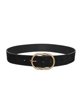 Ceinture Pieces Laura Suède Noire pour Femme