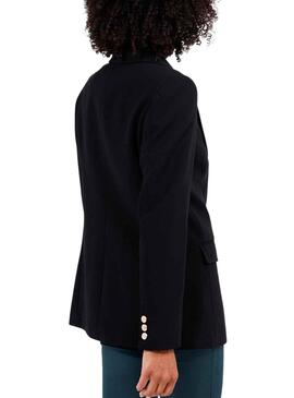 Blazer Naf Naf Militaire Noire pour Femme