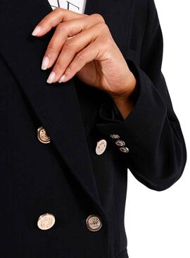 Blazer Naf Naf Militaire Noire pour Femme