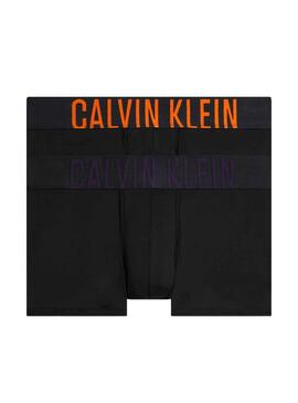 Pack 2 Slip Calvin Klein Low Rise Noire