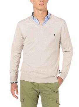 Pull El Pulpo Arizona Beige pour Homme