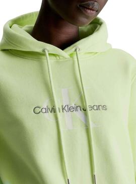 Sweat Calvin Klein Jumpsuitlogo Reg Vert Homme