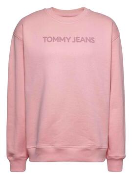 Sweat Tommy Jeans Relaxed Classic Rose Femme