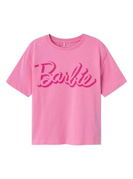 T-Shirt Name It Dalina Barbie Rose pour Fille