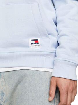 Sweat Tommy Jeans Rég Bold Bleu pour Homme