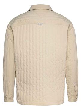 Surchemise Tommy Jeans Quilted Beige Homme
