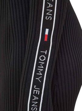 Robe Tommy Jeans Taping Noire pour Femme