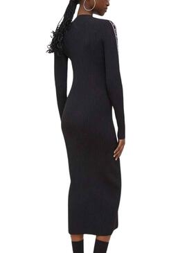 Robe Tommy Jeans Taping Noire pour Femme