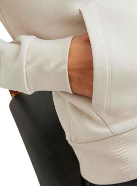 Sweat Jack & Jones Jeff Beige pour Homme