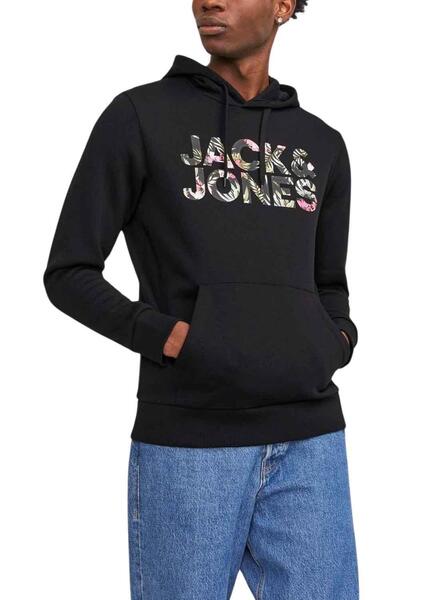 Sweat Jack & Jones Jeff Noire pour Homme