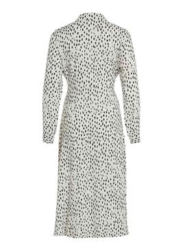 Robe Vila Vipaya Blanc et Noire pour Femme