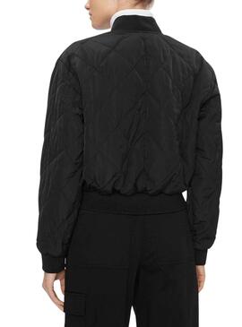 BOMBER MATELASSÉ LW Ck Black